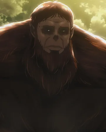 The Beast Titan standing above a smoky battlefield